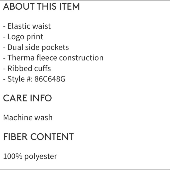 THERMA Fleece Core Pants little kids Grey HD - Picture 6 of 6